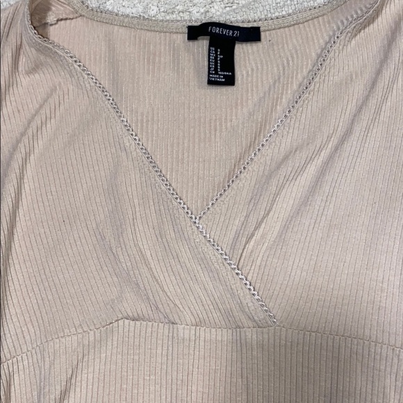 Cream low neck body suit. - Picture 2 of 3